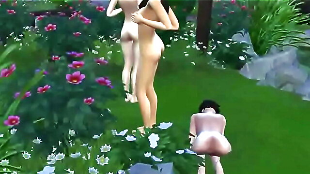 Lesbians group tribbing, hentai scissoring, interracial tribbing, lesbian anal games, 3d lesbian tribbing