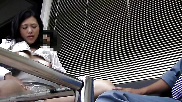 Asian pervert mature, tricked married, nature japanese, hide and watch, wife another man handjob, natural face